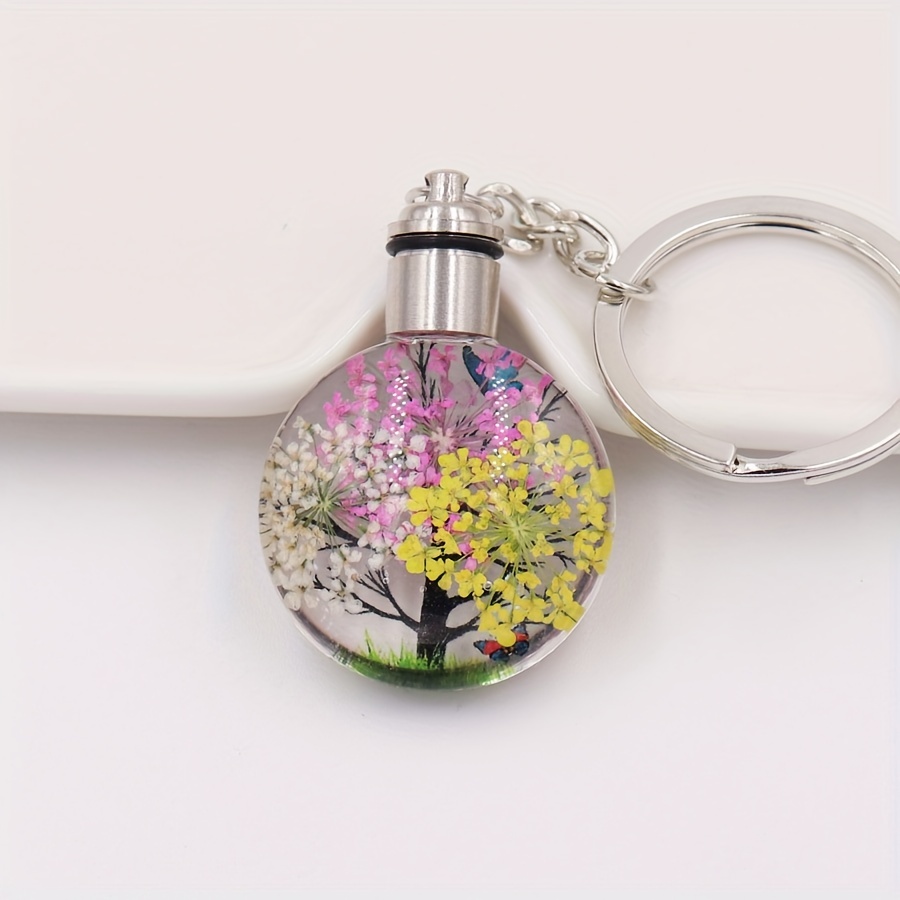 Cute Tulip Flower Keychain Kawaii Resin Key Chain Ring Purse - Temu