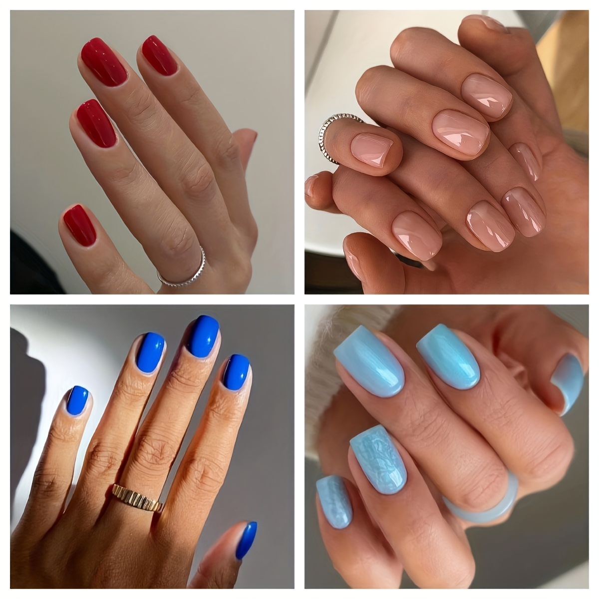 Faux Nails With Glue & Jelly Gum - Long & Short Styles, Multiple Colors &  Finishes - Good-looking & Convenient Nail Art For Girls & Women! - Temu  United Arab Emirates