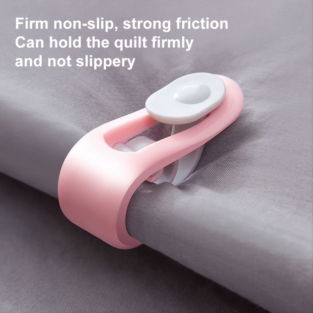 GENEMA 4Pcs/Set Non-slip Gripper Bed Blanket Quilt Clips Fixer Needleless  Fastener Clip 