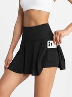 solid workout skorts casual high waist tennis skorts with pockets womens clothing