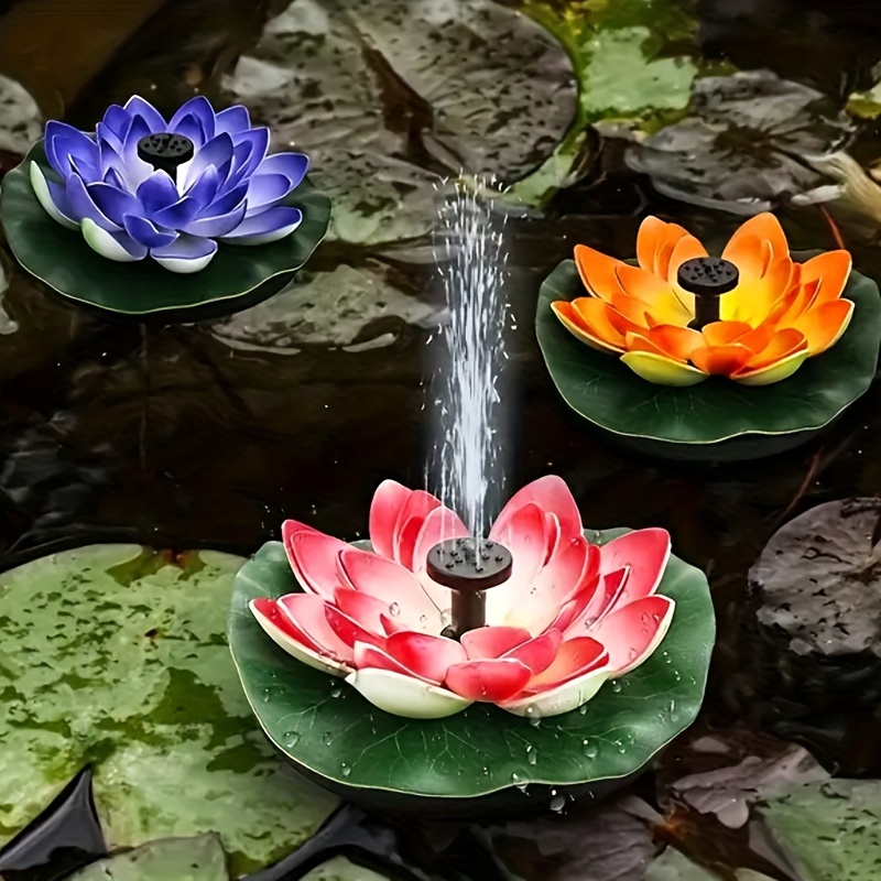 

1pc Mini Solar Water Fountain: Create A Serene Garden Oasis With A Floating Bird Bath!