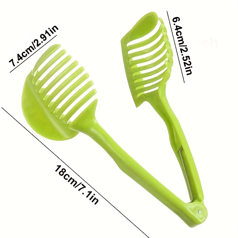 Dropship 1pc Tomato Lemon Slicer Holder, Round Fruits Onion Shredder Cutter  Guide Tongs With Handle, Stainless Steel Kitchen Cutting Potato Lime Food  Stand to Sell Online at a Lower Price