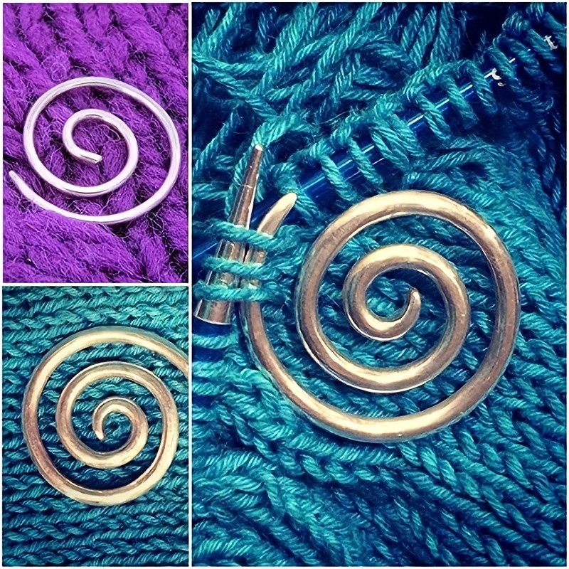 Spiral Cable Knitting Needles Circular Stainless Needle Stitch Holder For  Tapestry Shawl Sweater Scarf DIY Sewing