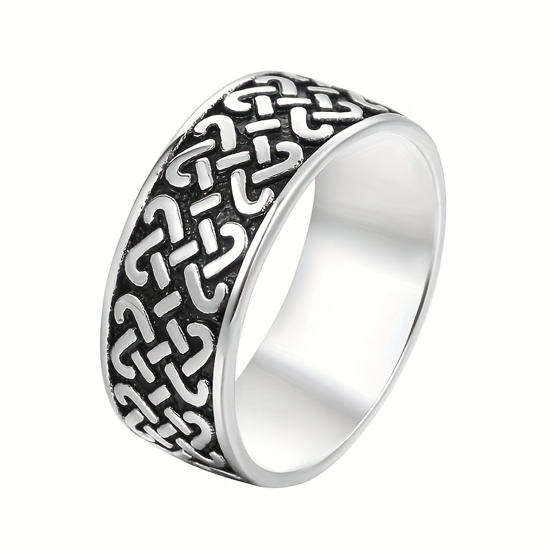 Men's Punk Vintage Carved Pattern Ring