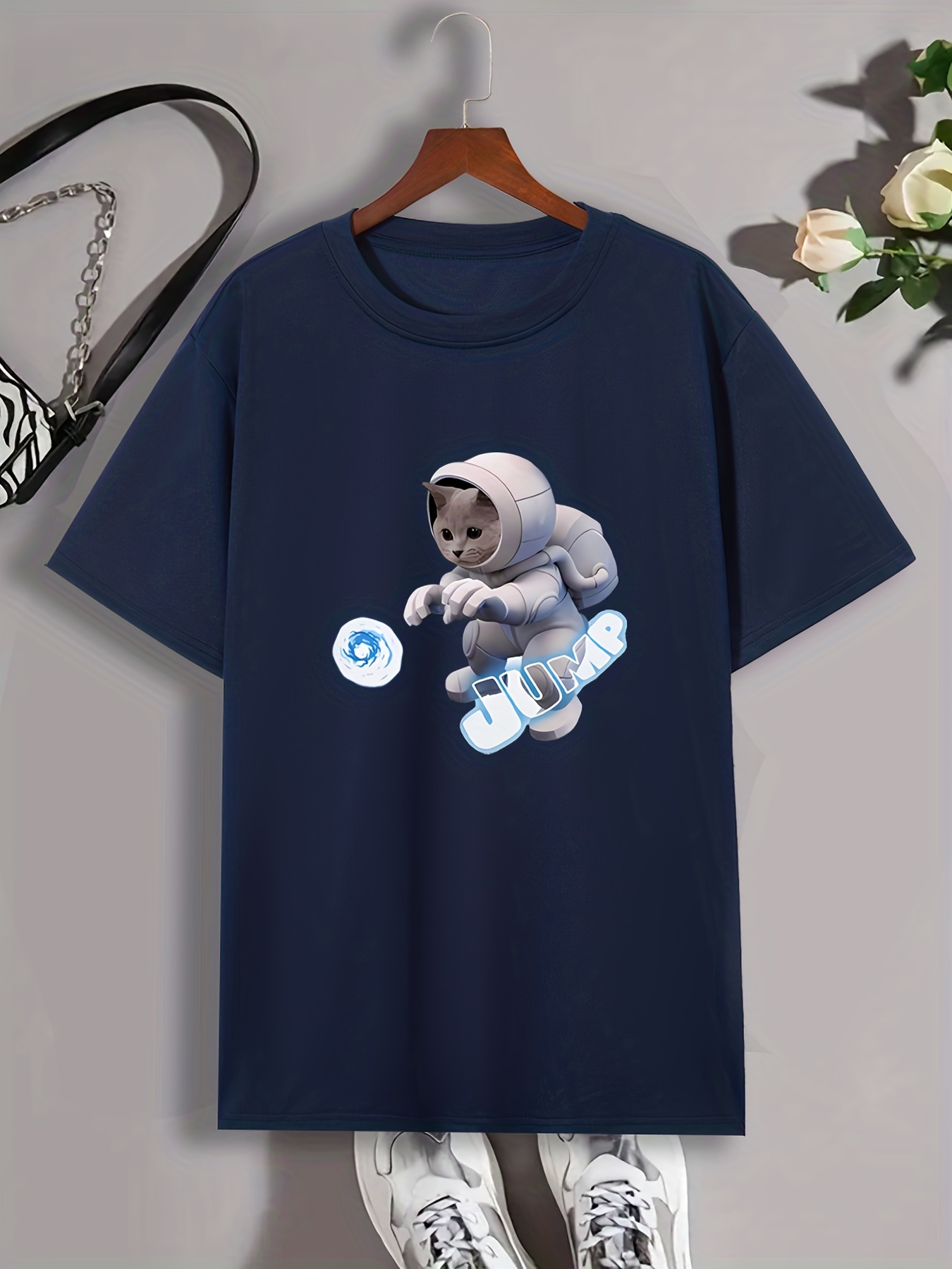 Cat top astronaut shirt