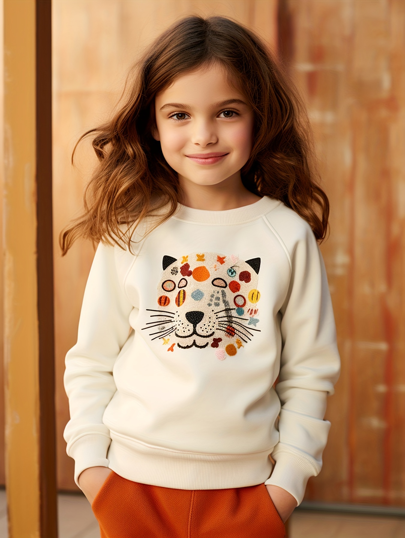 Meninas Trendy Leopard Allover Print Hoodie Sweatshirt - Temu Portugal