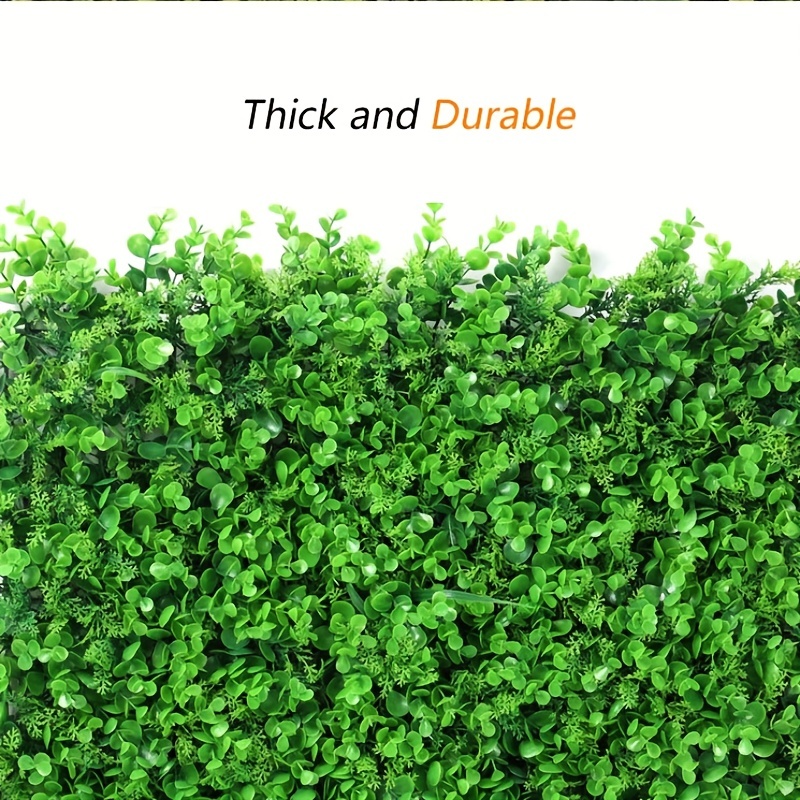 Artificial Grass Wall Panel Faux Shrubs Fence Mat Room Wall Decoration Panel