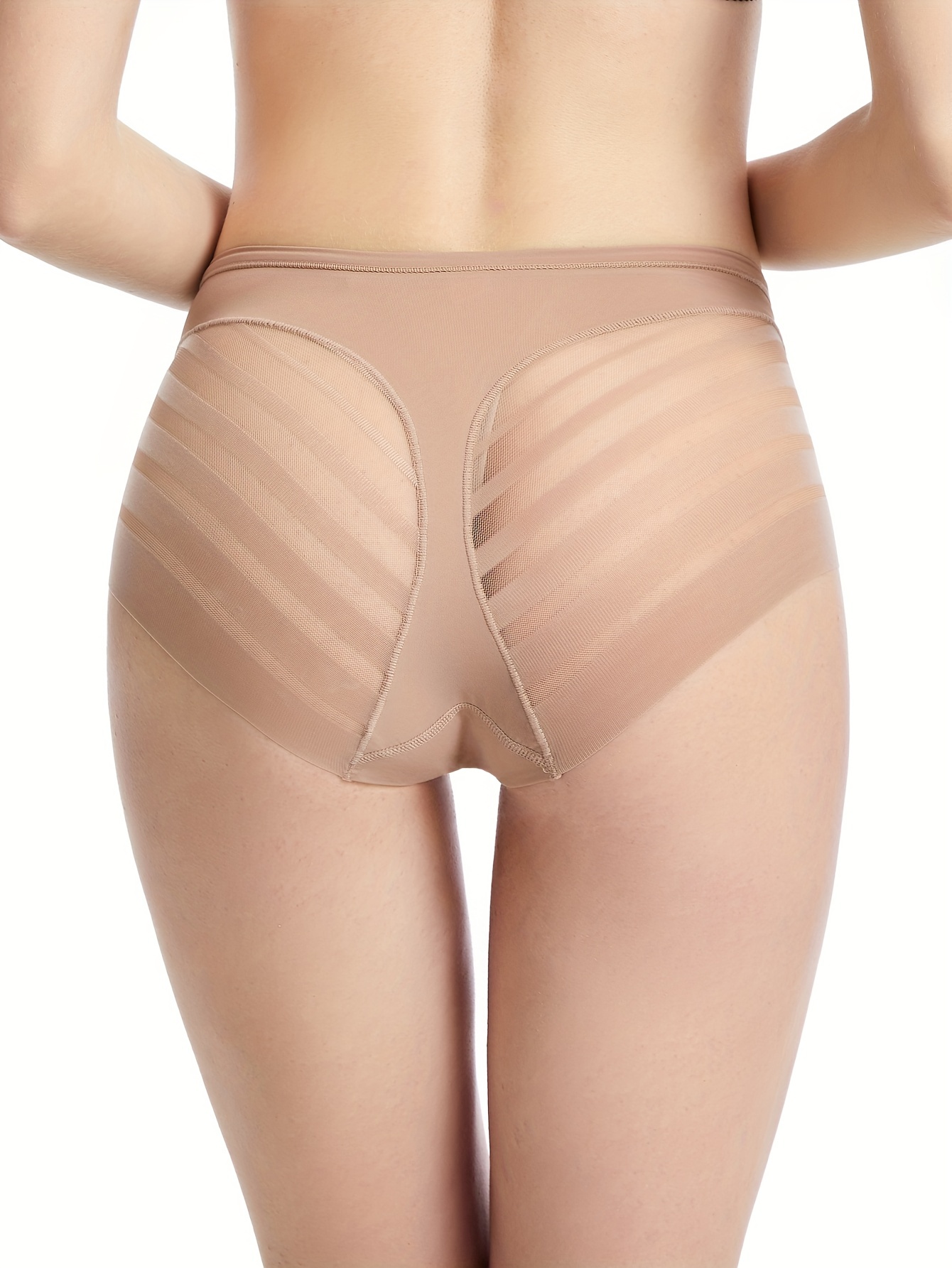 Mesh Stitching Shaping Panties Breathable Tummy Control - Temu