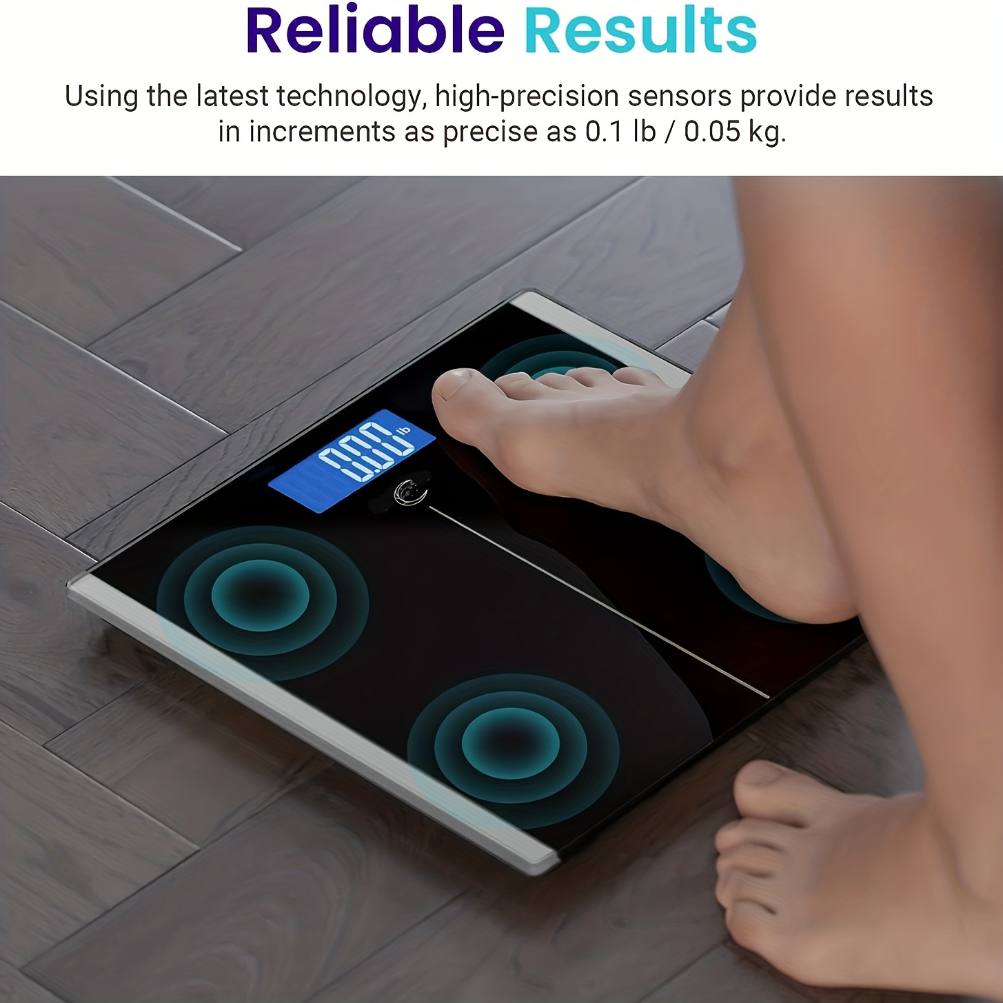 Digital Body Weight Bathroom Scale, Weighing Scale,Step-On Technology, 400  Pounds 