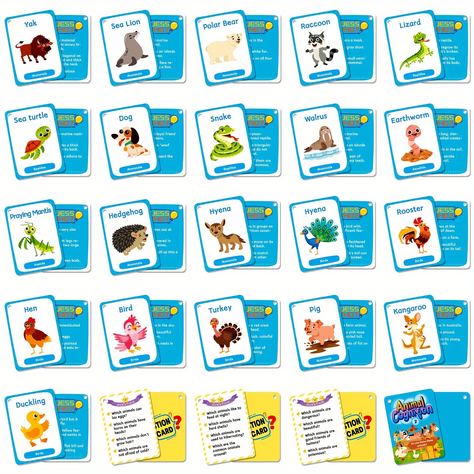 Flash Cards Per Bambini Piccoli, 50 Flash Cards Per Bambini Piccoli, Animali  E Parti Del Corpo