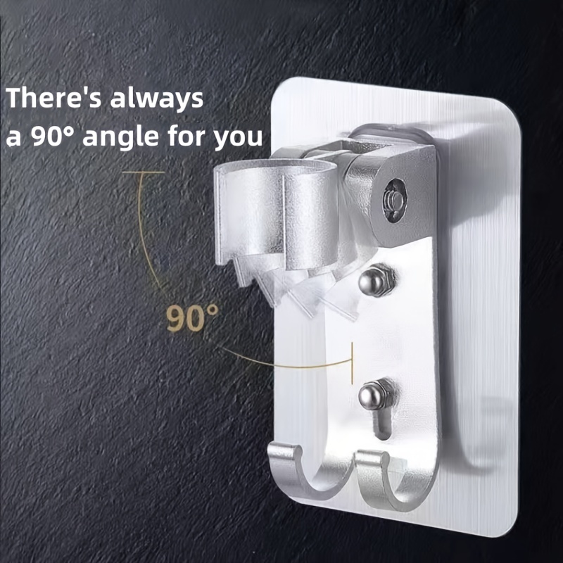 Shower Holder Metal Shower Head Hook Punch Free Aluminum - Temu