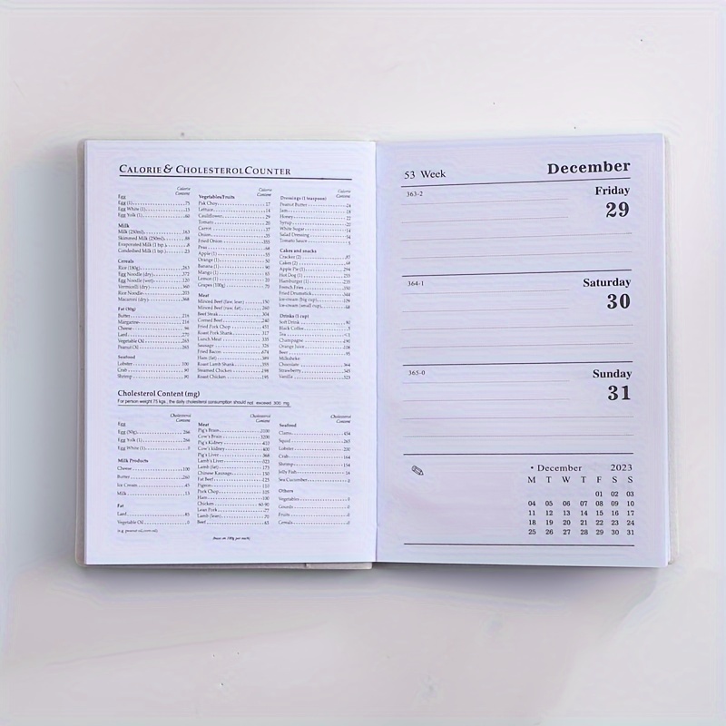 A7 2024 Agenda Book with Calendar Notebooks Mini Diary Weekly Planner  Students
