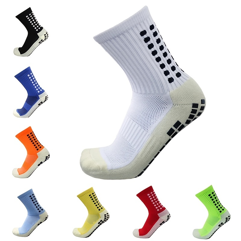 Kids Soccer Socks Non Slip Football Socks Hospital Grip Athletic Socks for  Age 7-12(Black White 3Pairs,Others 2Pairs)