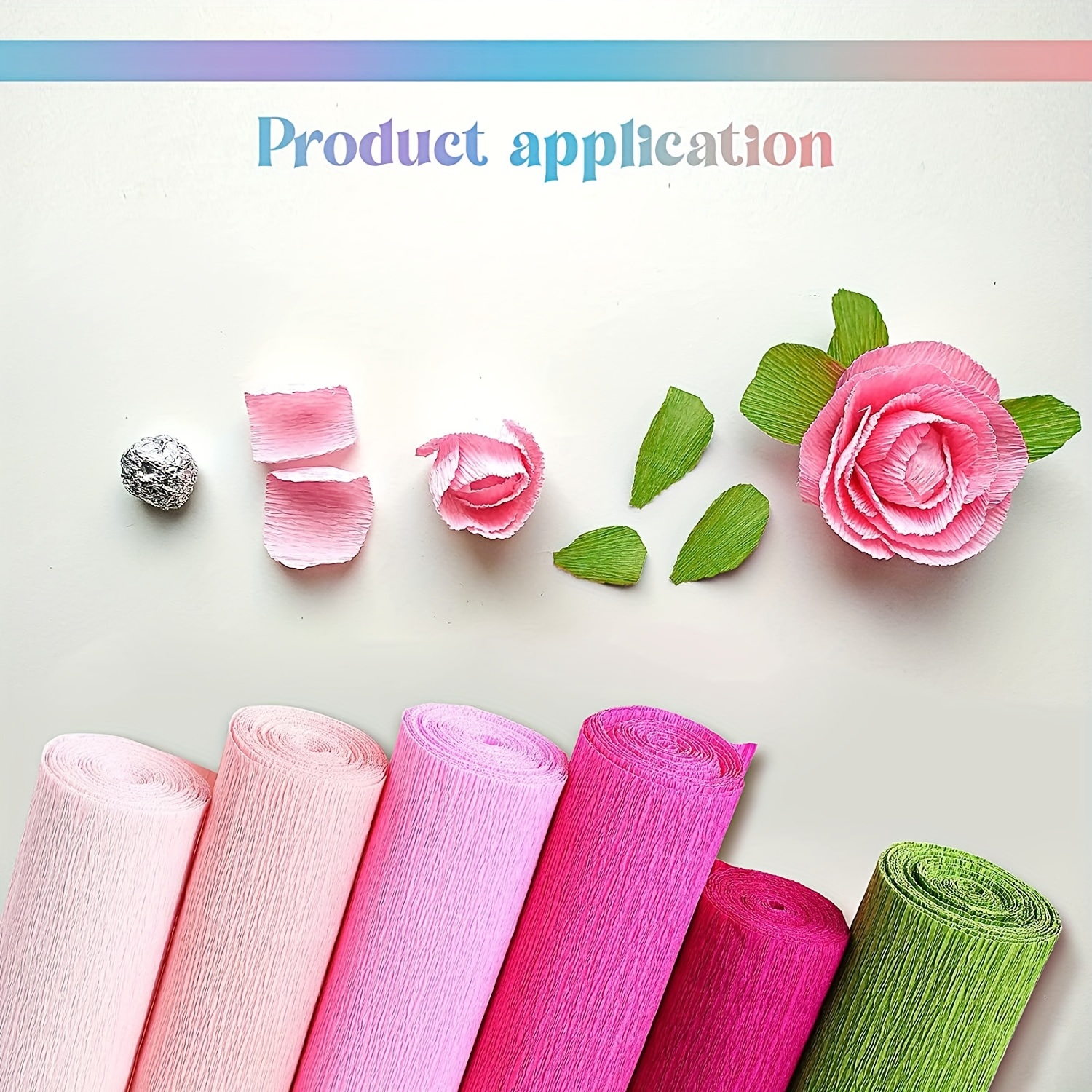 DEZIINE Crafts Crepe Paper for Flower Making, Gift Wrapping, Festive  Decoration, Party Decoration, Hobby Craft Roll - Crafts Crepe Paper for  Flower Making, Gift Wrapping, Festive Decoration, Party Decoration, Hobby  Craft Roll .