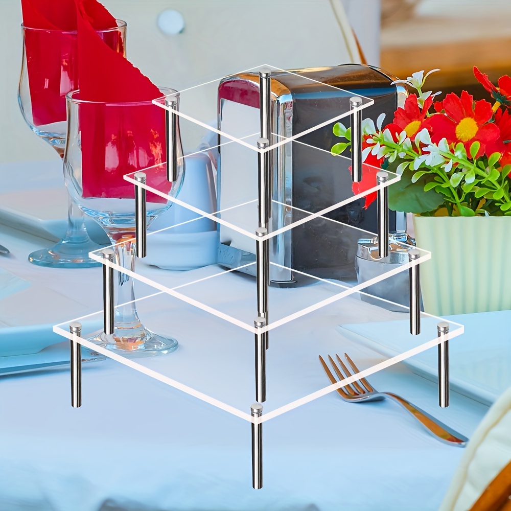 2X(5 Mariage Metal Or 3 Couches Gateau Support Poignee Centre Kit Tringles  Rac4)