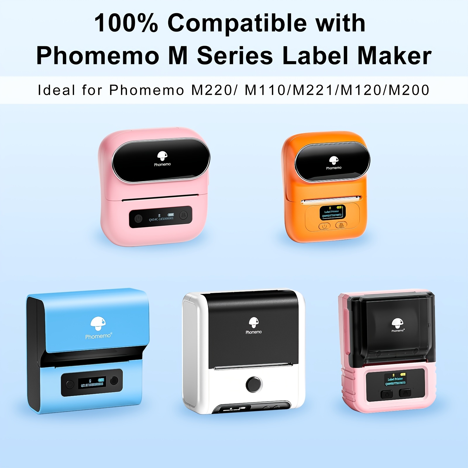 Phomemo M110 Label Maker Wireless Label Printer One Roll - Temu