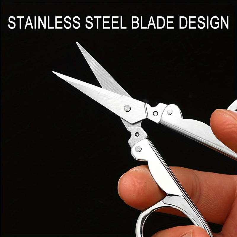 Portable Stainless Steel Scissors For Travel And Emergencies - Foldable And  Compact Tailor Scissors - Temu Philippines