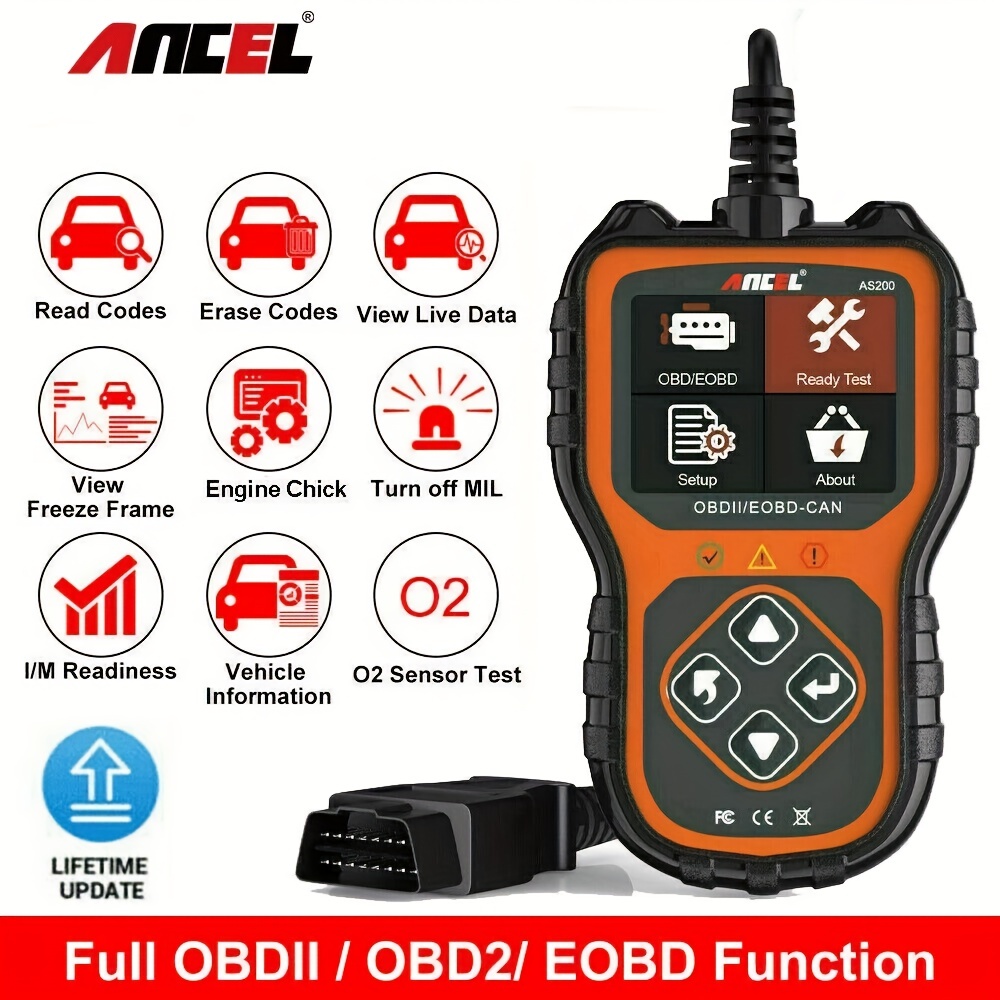 ANCEL AD310 Engine Code Reader ODB2 Car Diagnostic Scanner Turn off En