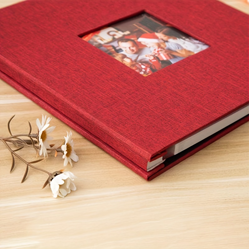 Linen Hardcover Photo Album Large Capacity Family Wedding - Temu