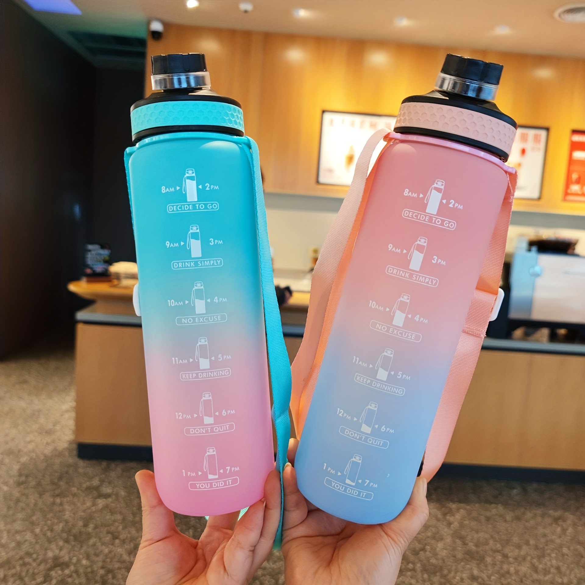 Gradient Sports Water Bottle Portable Leakproof Bpa Free Ideal Outdoor  Running Fitness Hiking Camping Perfect Men Women, Free Shipping New Users