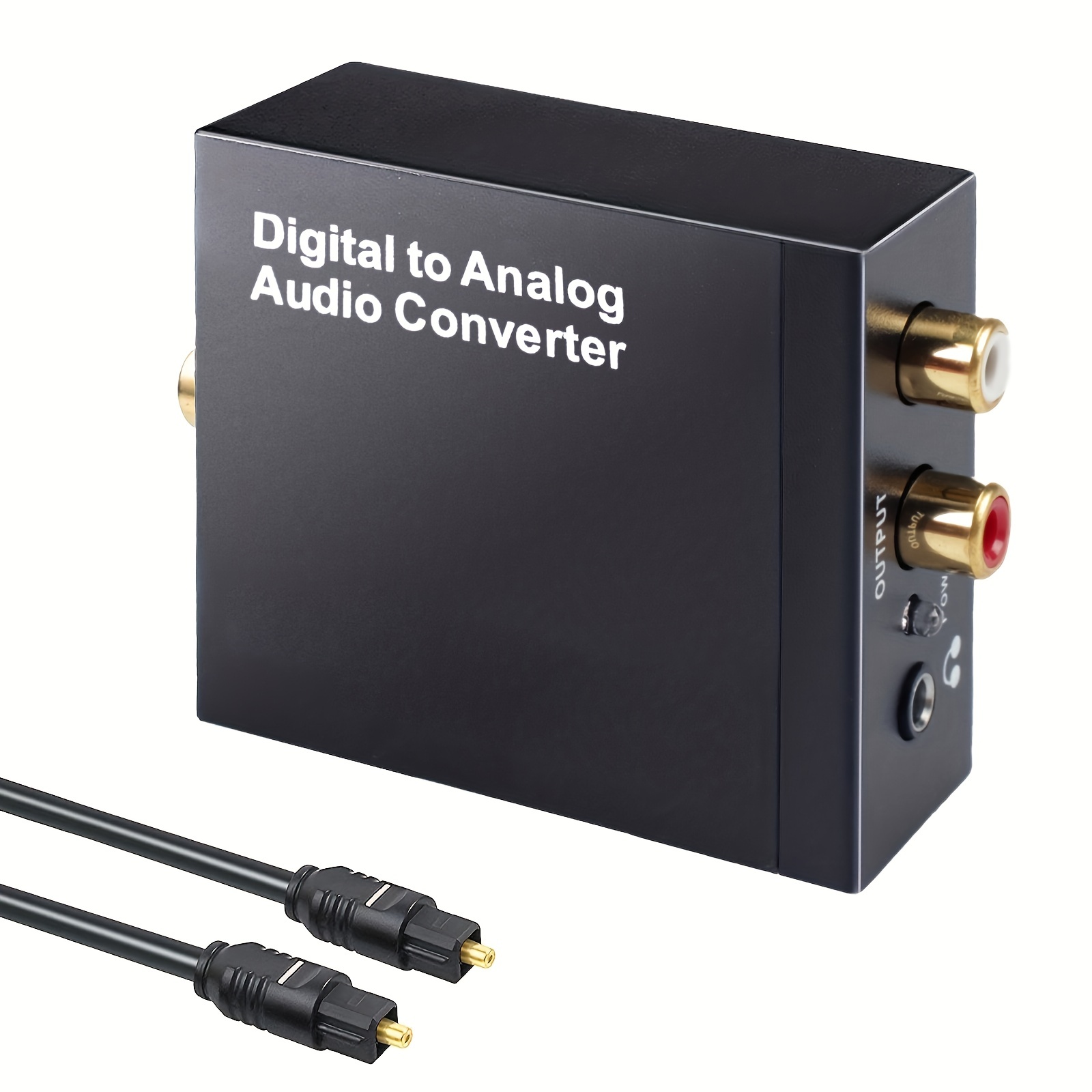 Adaptador Conversor Audio, Optico Digital A Analogo Rca