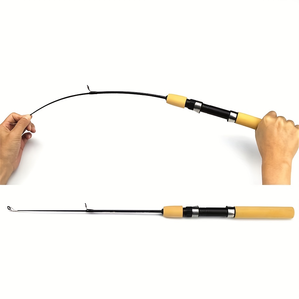 Solid Soft Ice Fishing Rod, Lightweight Mini Small Fishing Pole