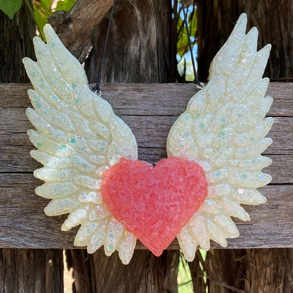 Angel On a Heart Candle Mold
