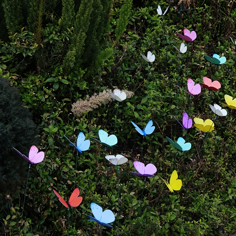 10 Packs Papillons de jardin colorés sur des bâtons - Temu Switzerland