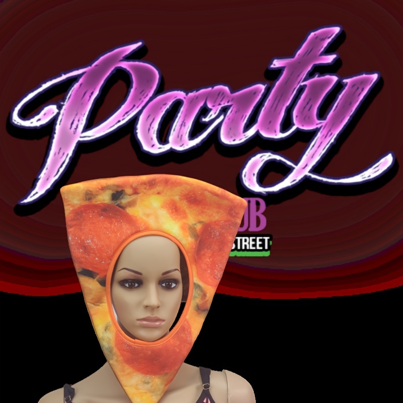 Pizza De Dessin Animé De Style Italien Avec Garnitures Fraîches Design