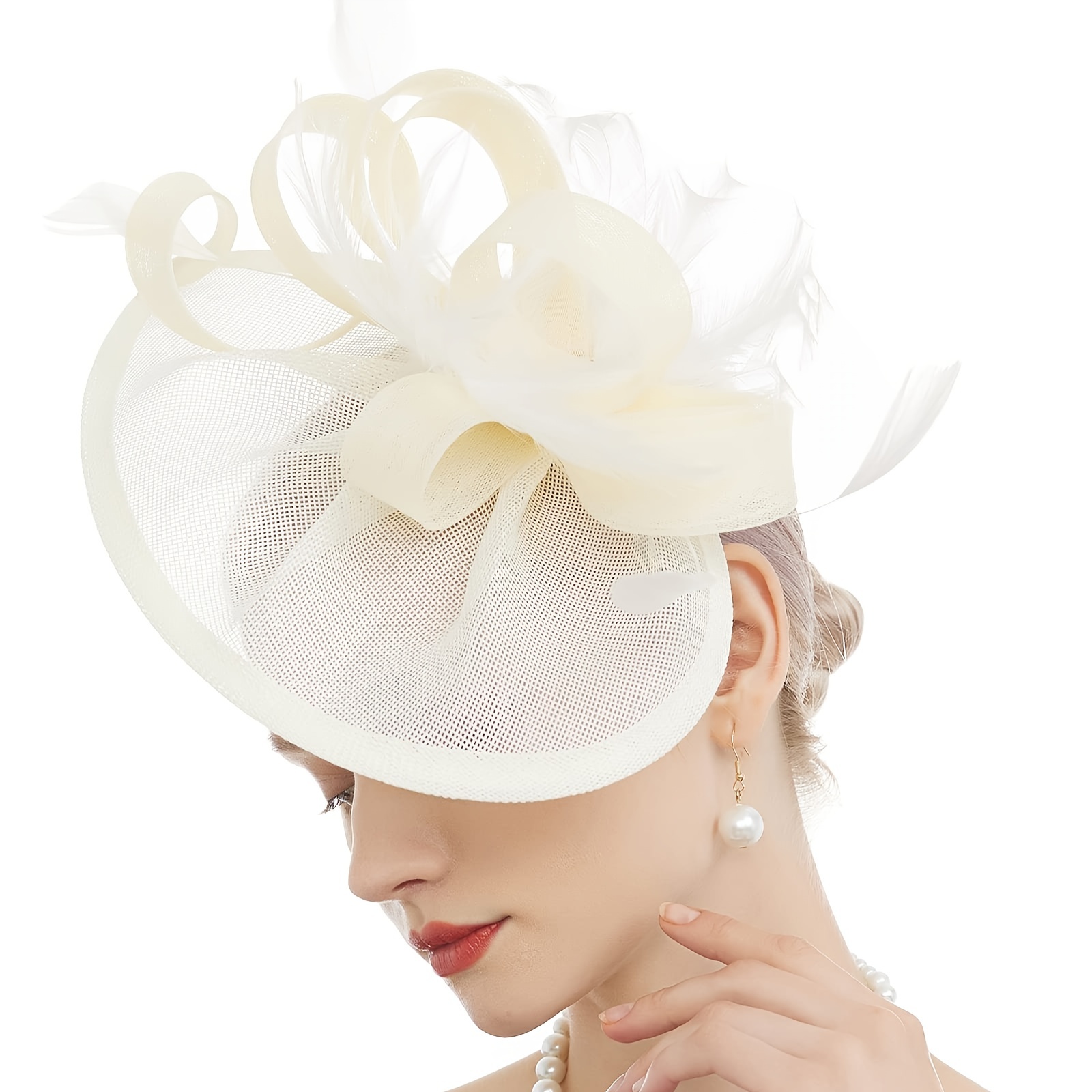 Elegant Sinamay Fascinator Hats Women Girls Perfect Weddings - Temu