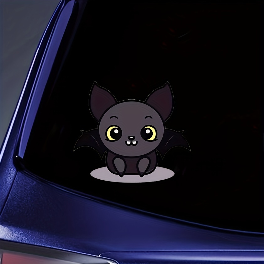 Autocollant décoratif de personnalité de dessin animé de voiture (noir)