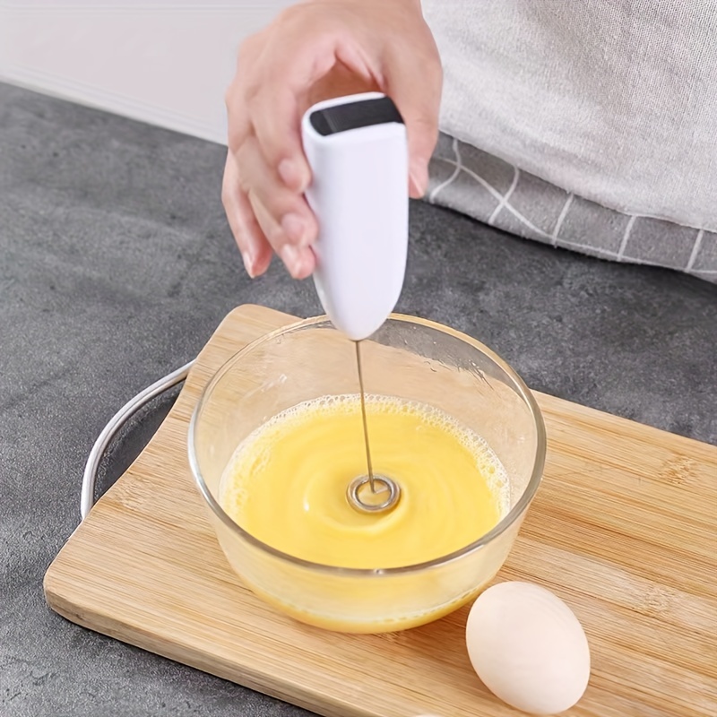 Electric Milk Frother Handheld Battery Operated Whisk Beater - Temu
