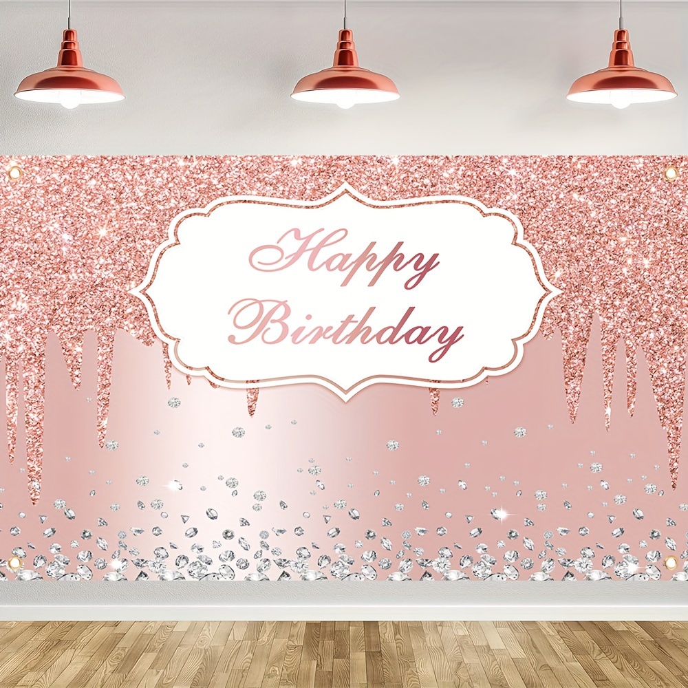 Ballons à confettis paillettes roses – Décoration d'anniversaire