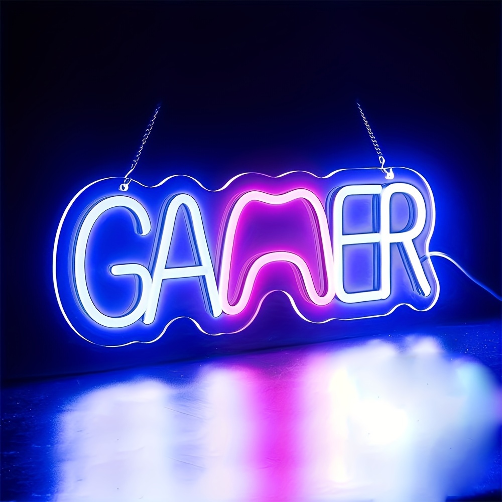 Game Neon Sign Light LED Gaming Lights for Arcade Room Wall Decor