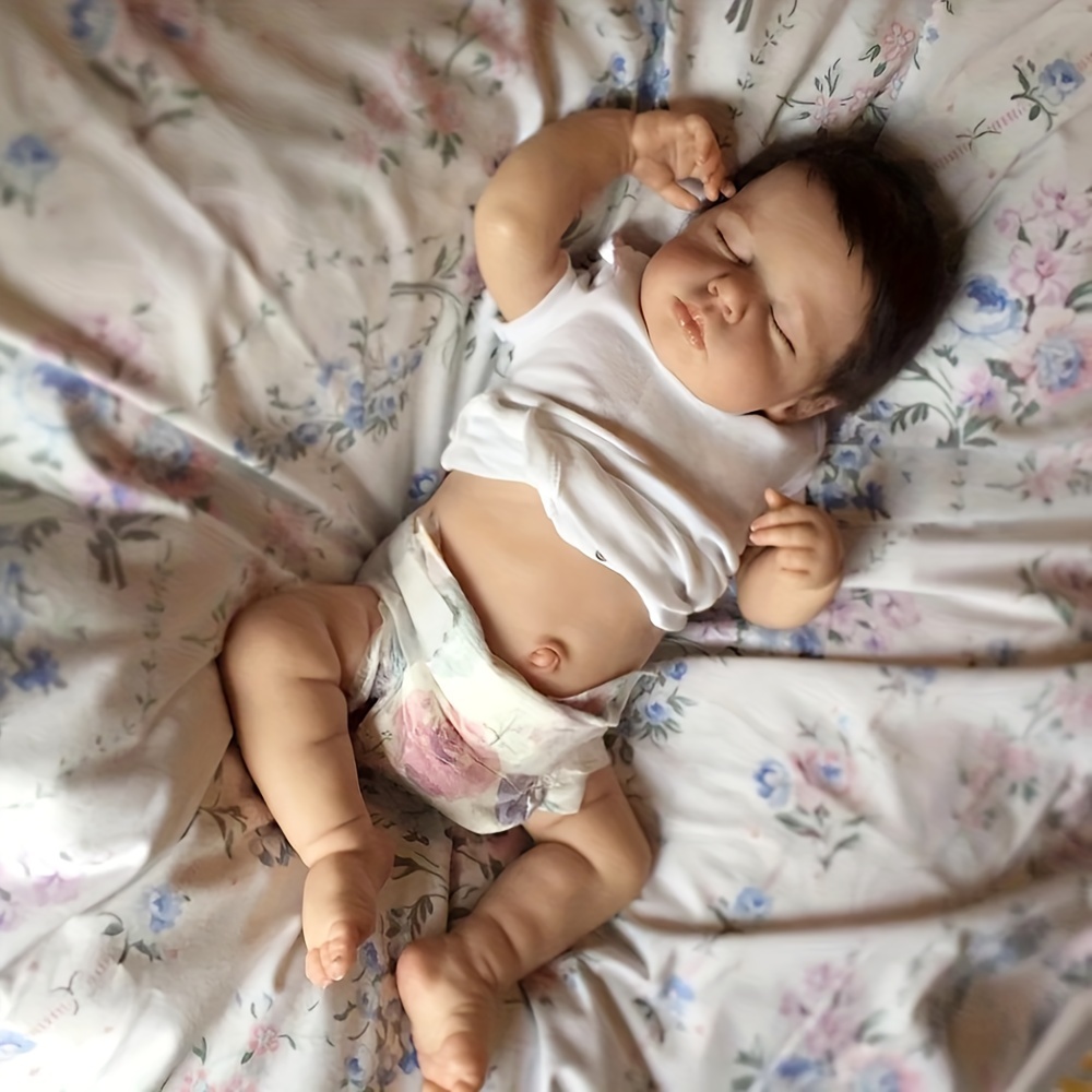 43cm Muñeca Bebé Reborn Cuerpo Completo Silicona Sólida Piel - Temu
