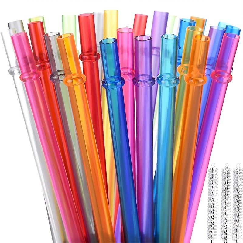 Joie Rainbow Plastic Straws - replacement straws for Roadie Tumblers  reusable PET-G & BPA free retail swag