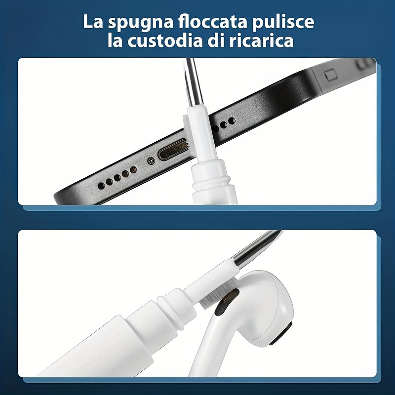 bluetooth earphone cleaning pen earbuds clean pen keyboard cleaner earbud cleaning brush earbud cleaner gadget cleaning tool handy brush portable cleaner brush soft cleaning pen cleaning accessory music lovers office workers Product details 7