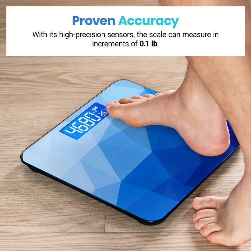 400LBS Digital Body Weight Scale Bathroom Ultra Slim Most Accurate for Gym  Yoga