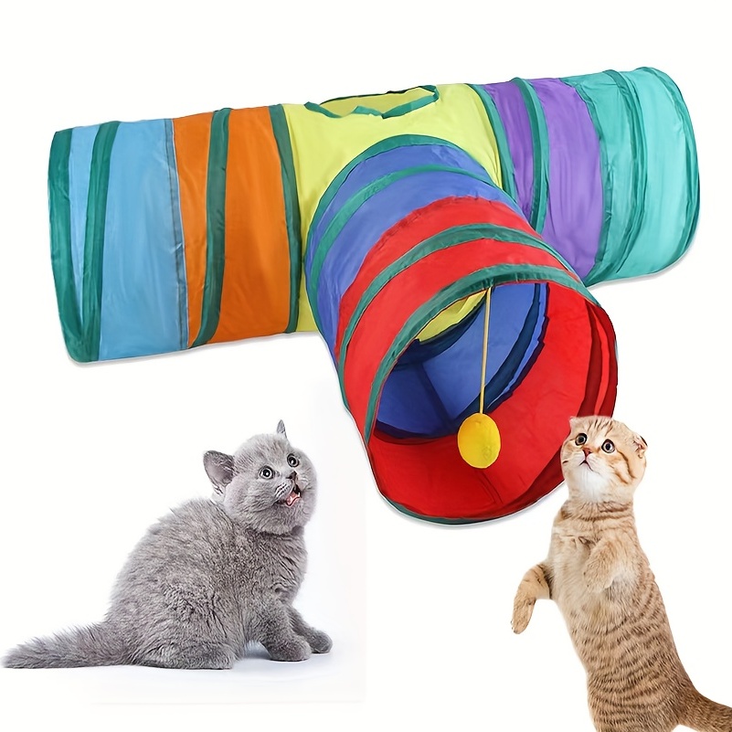 Foldable Cat Tunnel - Interactive Pet Toy For Training And Play - Easy  Storage - Temu Belgium