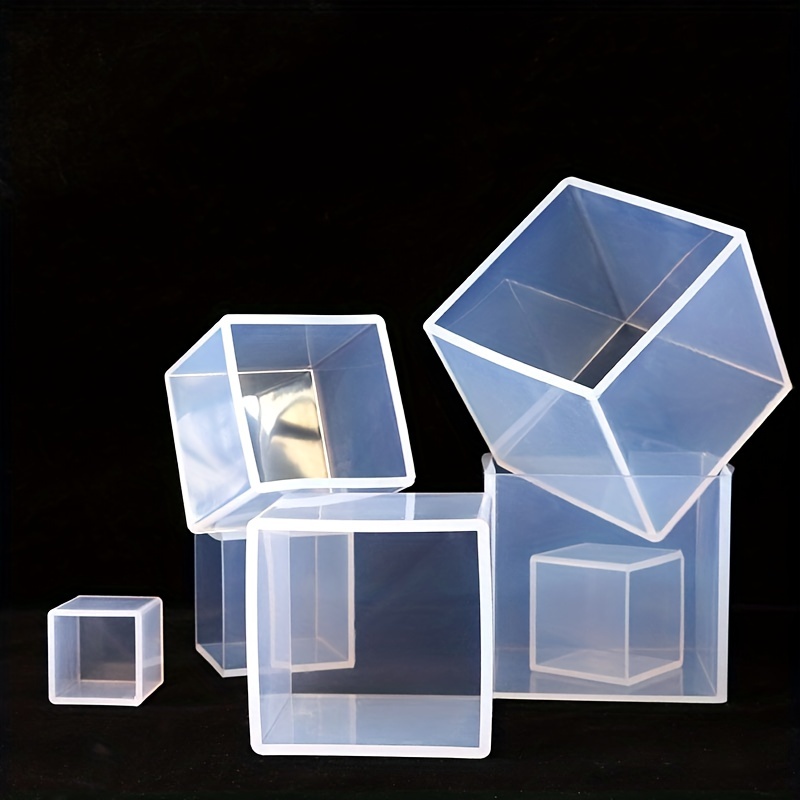  Molde de resina epoxi DIY 3D cubo resina molde UV