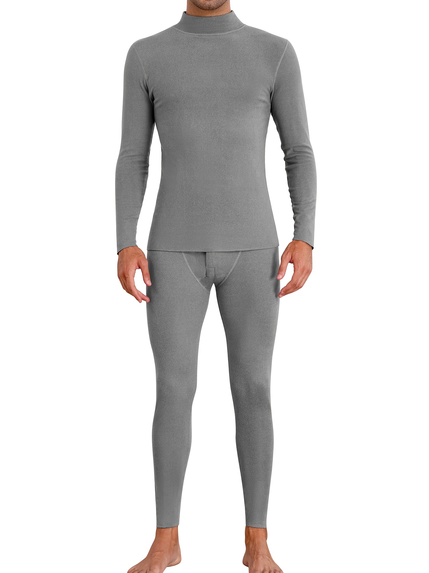 Mens Electric Heated Thermal Underwear Set Men's Winter Outdoor Sports  Underwear with Battery Pack
