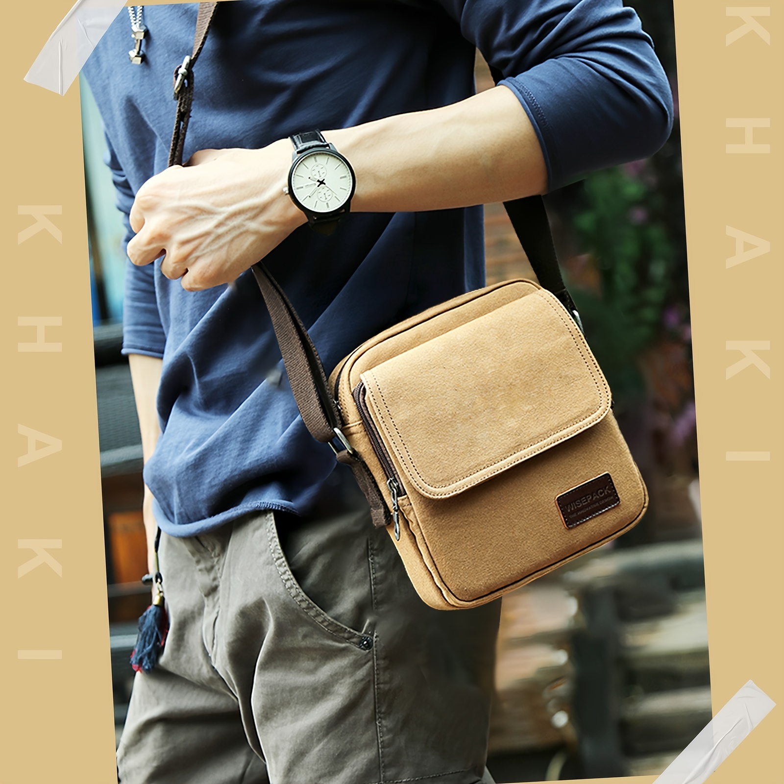 Small Crossbody Purses For Men Bags Adjustable Strap Over - Temu