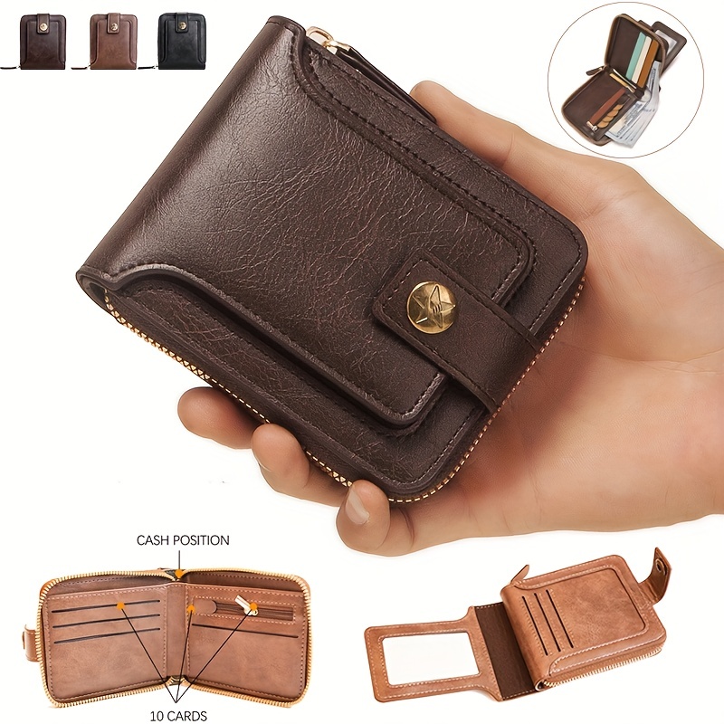 Classic Trendy Long Coin Purse, Faux Leather Multi Wallet, Large-capacity  Purse With Zipper - Temu Germany