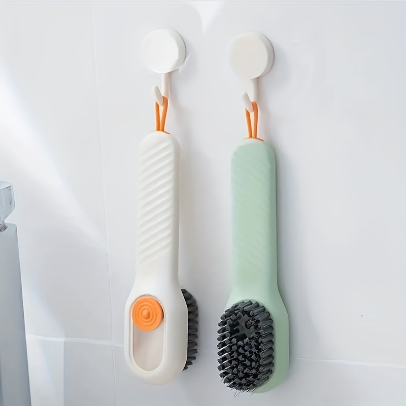 Brosse de nettoyage pour chaussures, type presse, brosse à décharge  automatique du liquide, brosse de nettoyage à poils doux, brosses de  nettoyage