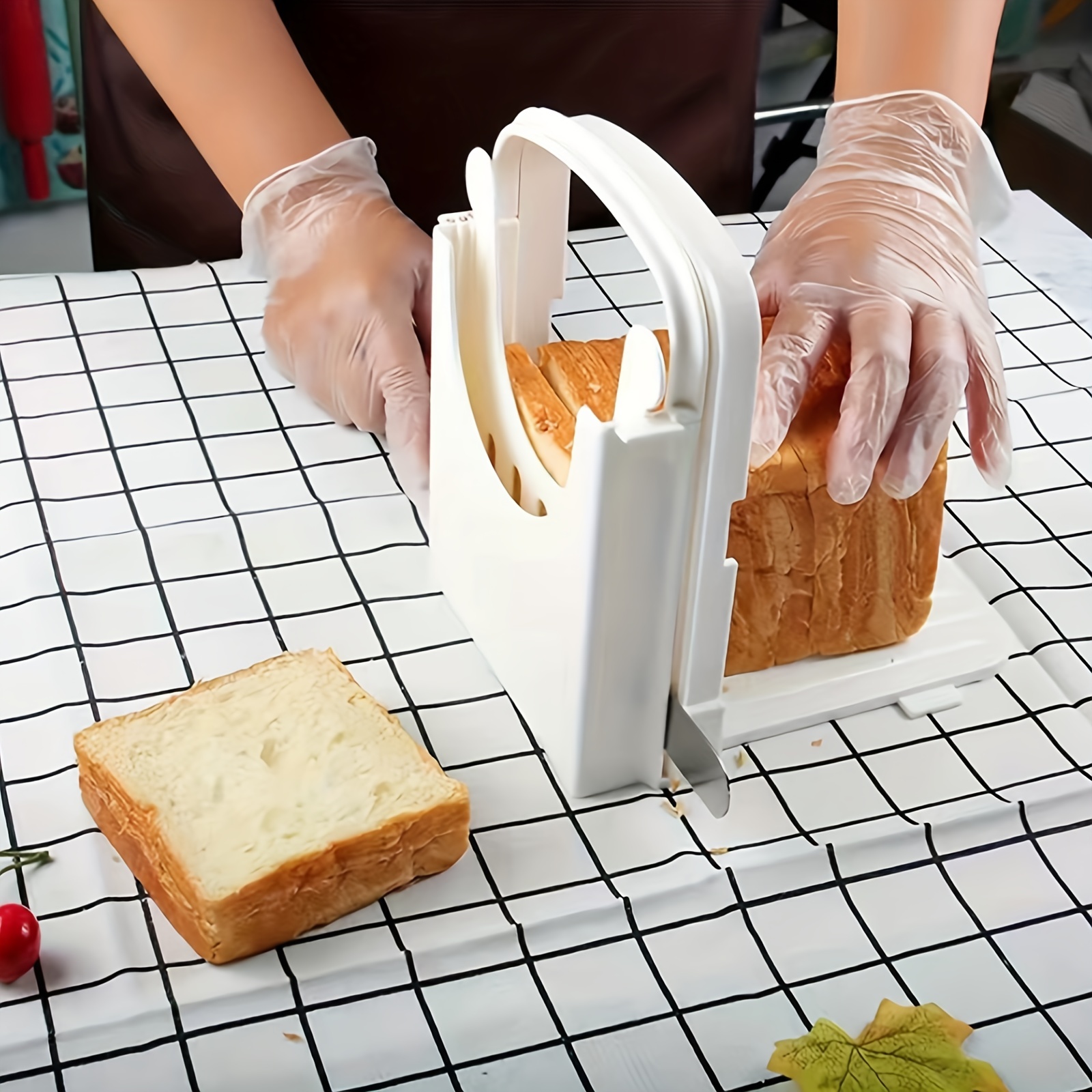 1pc Bread Slicer Guide, Toast Slicing Machine Bread Cutting Tools, Coffee  Color
