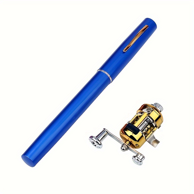 PROBEROS 1.8m Telescopic Casting Fishing Combo Portable Ultralight Rod and  4.8:1 Gear Ratio Fishing