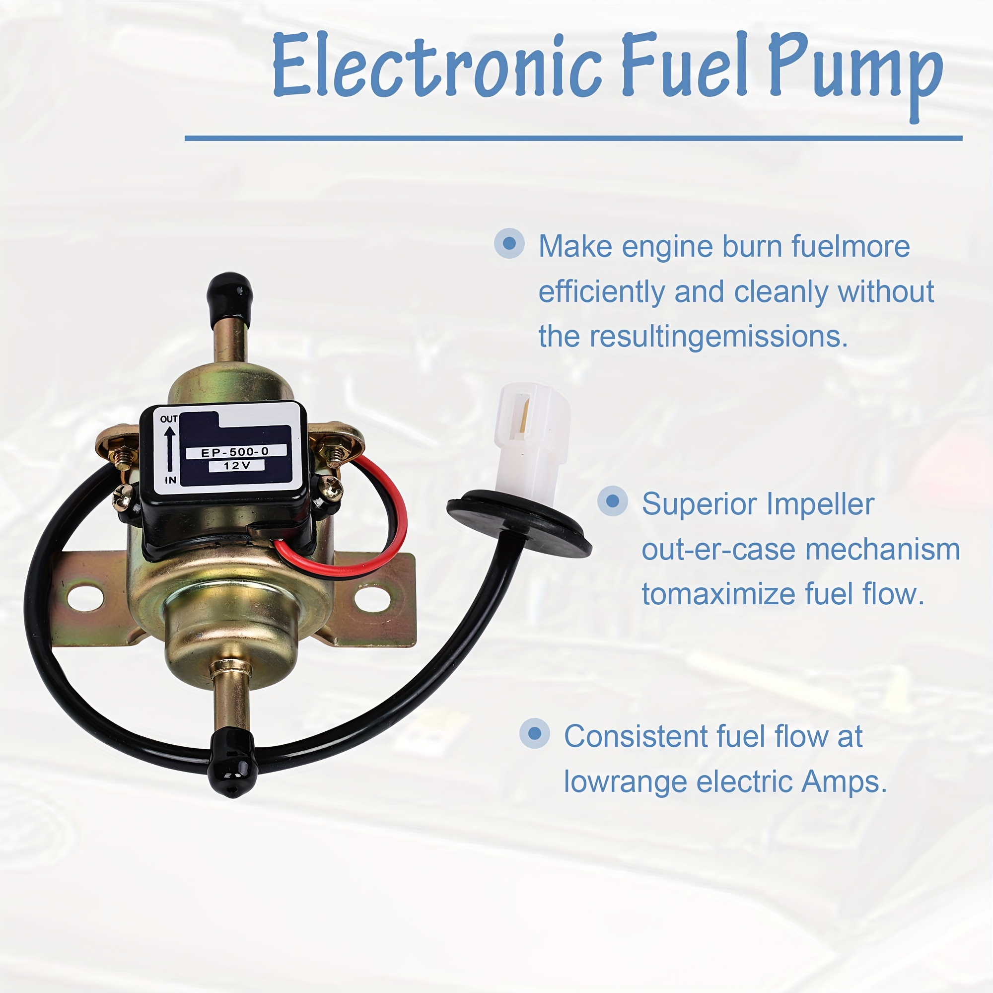 Hep 02a Electric Fuel Pump 12v Electric Transfer Universal - Temu
