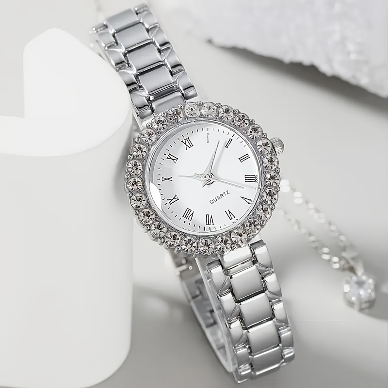 Ladies watch 2024 silver colour