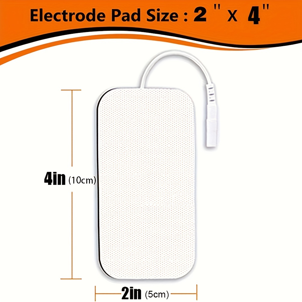 Tens Unit Replacement Pads, Reusable Long-lasting Self-adhesive  Non-irritating Snap Electrodes Pad For Tens Unit With Standard Snap-on  Connector, Compatible With Tens Ems - Temu