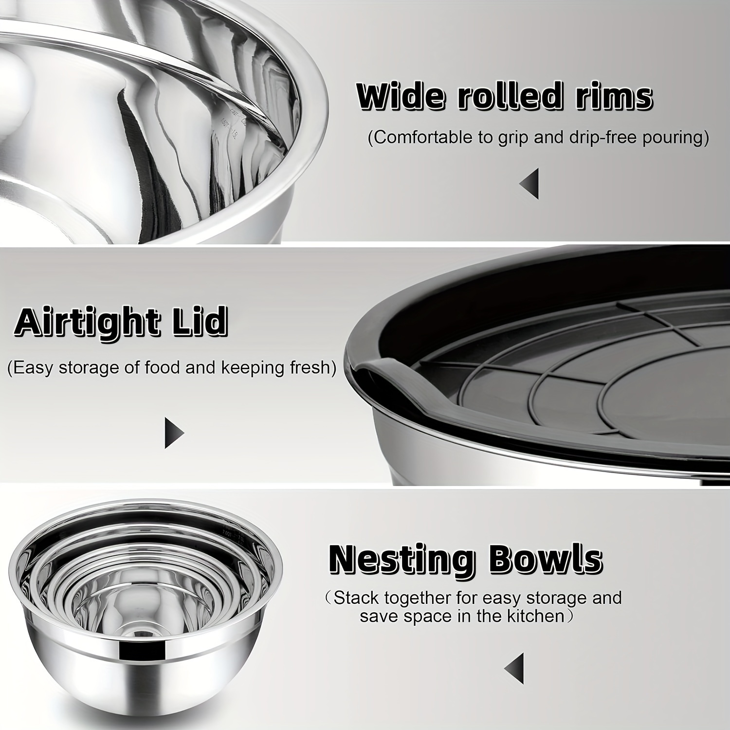 Stainless steel bowls for instant outlet pot